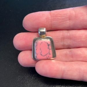 Pink turquoise pendant